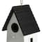 Glitzhome® 14.25" Modern White Wood Garden Birdhouse
